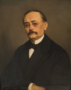 Der Minister Leopold Ritter Hasner von Artha by Carl Probst