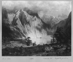 Der Obersee bei Berchtesgaden by August Wilhelm Leu