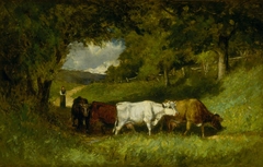 Driving Home the Cows by Edward Mitchell Bannister