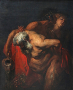 Drunken Silenus, supported by two bacchantes, 1617-1620 by Anthony van Dyck