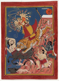 Durga Killing the Buffalo Demon by Anonymous
