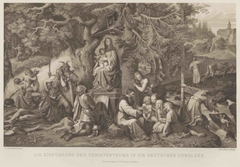 Einführung des Christentums in die deutschen Urwälder by Joseph von Führich