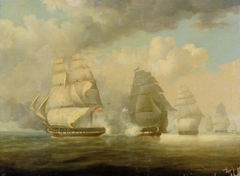 Escape of HMS Belvidera, 23 June 1812 by William John Huggins