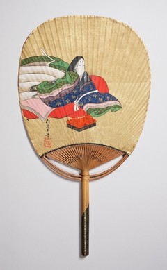 Fan with Akikonomu Chūgū from "The Maiden" Chapter of the Tale of Genji