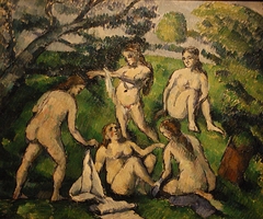 Five bathers by Paul Cézanne