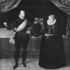 Fredrick II, 1534-1588, King of Denmark. Sofie of Mecklenburg, 1557-1631, Queen of Denmark by Jacob van Doordt