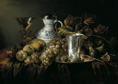 Fruit Still Life with a Silver Beaker, 1648 by Jan Davidsz. de Heem