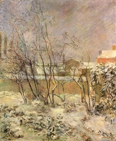 Garden in Snow by Paul Gauguin