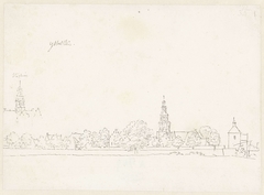 Gezicht op IJsselstein by Cornelis Pronk