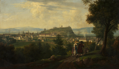 Graz mit Schlossberg by Alois von Saar