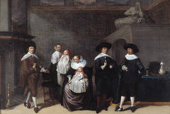 Group portrait of the Cromstrien family by Laurentius de Neter