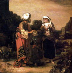 Hagar and Ishmael Taking Leave of Abraham by Barent Fabritius
