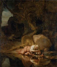 Hera hiding during the battle between the gods and the giants by Carel Fabritius