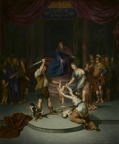 Het oordeel van Salomo by Willem van Mieris