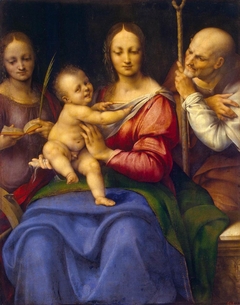 Holy Family with St Catherine