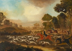 Huntsmen and Hounds in Full Chase by Anonymous