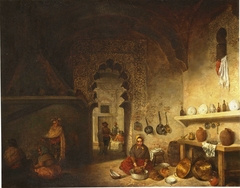 Interior de la cocina de una posada del pueblo de Maqueda by Cecilio Pizarro