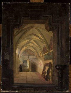 Interior of the cloister at the church of St. Catherine in Kraków by Stanisław Bryniarski