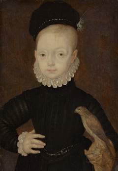 James VI and I, 1566 - 1625. King of Scotland 1567 - 1625. King of England and Ireland 1603 - 1625 (As a boy) by Arnold Bronckorst