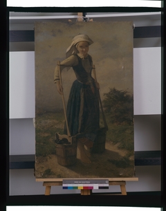 Jeune paysanne bretonne
