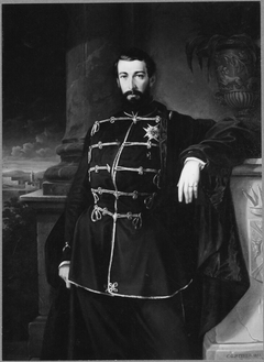 Karl XV (1826-1872), king of Sweden and Norway, married to Lovisa of the Netherlands by Gustav Curt Stever