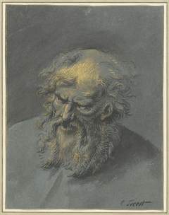 Kop van een oude man met baard (een apostel of filosoof)