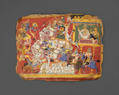 Krishna Battles the Armies of the Demon Naraka: Page from a Bhagavata Purana Manuscript by Anonymous