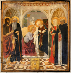 L'Annonciation entre quatre saints by Cosimo Rosselli