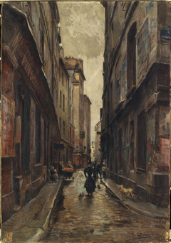 La rue Beaubourg à l'angle de la rue Simon-le-franc by Paul Schaan