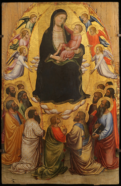 La Vierge en gloire avec les apôtres by Mariotto di Nardo