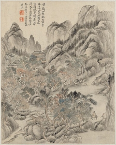 Landscape After Wang Meng (ca. 1308-1385) by Yun Shouping