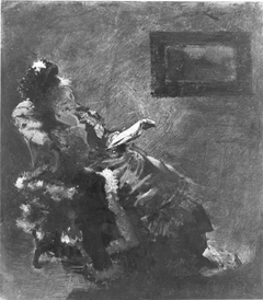 Lesende Dame by Albert von Keller