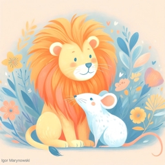Lion and Mouse by Igor Marynowski