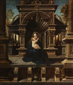 Madonna and Child Enthroned by Bernard van Orley