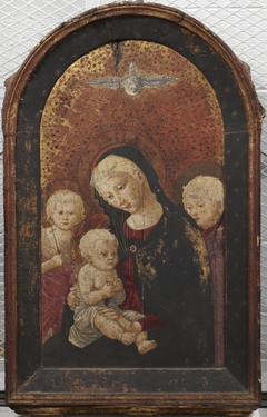 Madonna and Child, Saint John, and Angel by Pier Francesco Fiorentino