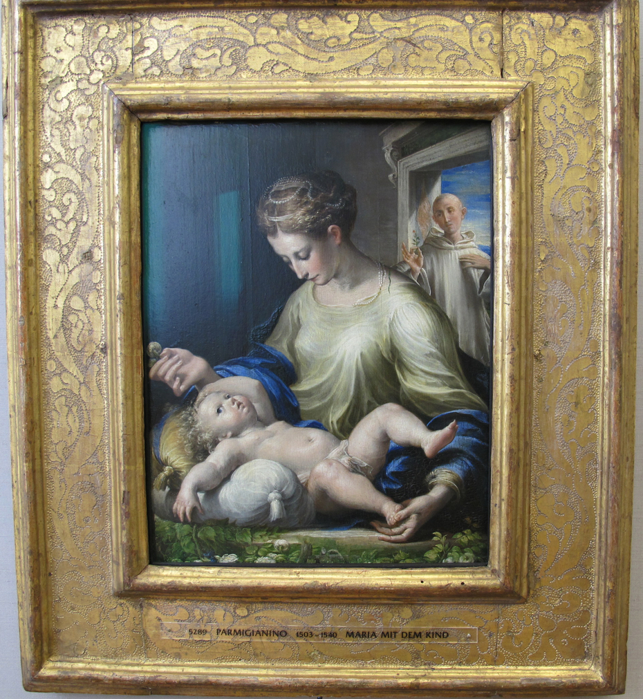 Maria mit dem Kind und dem hl. Bruno