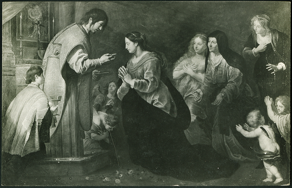 Mary receives her last communion from John the Evangelist