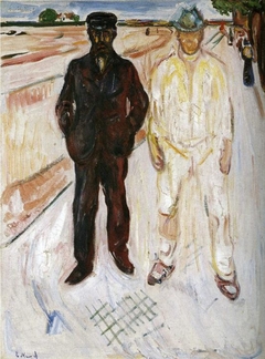 Mason and Mechanic by Edvard Munch
