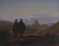 Memories of Rome II (Raphael and Michelangelo at the Sight of St. Peter) by Carl Gustav Carus