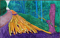 More Felled Trees on Woldgate by David Hockney
