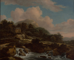 Mountain Landscape with River by Jacob van Ruisdael