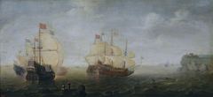 Naval Battle by Cornelis Claesz van Wieringen