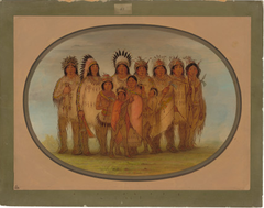 Ojibbeway Indians in Paris by George Catlin
