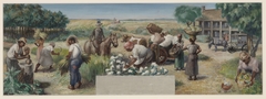 Past and Present Agriculture and Industry of Colleton County (mural study, Walterboro, South Carolina Post Office) by Sheffield Kagy