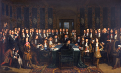 Peace of Nijmegen - The signing of the Peace between France and Spain by Henri Gascar