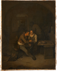 Peasant and Serving Maid in an Inn by Cornelis Pietersz Bega