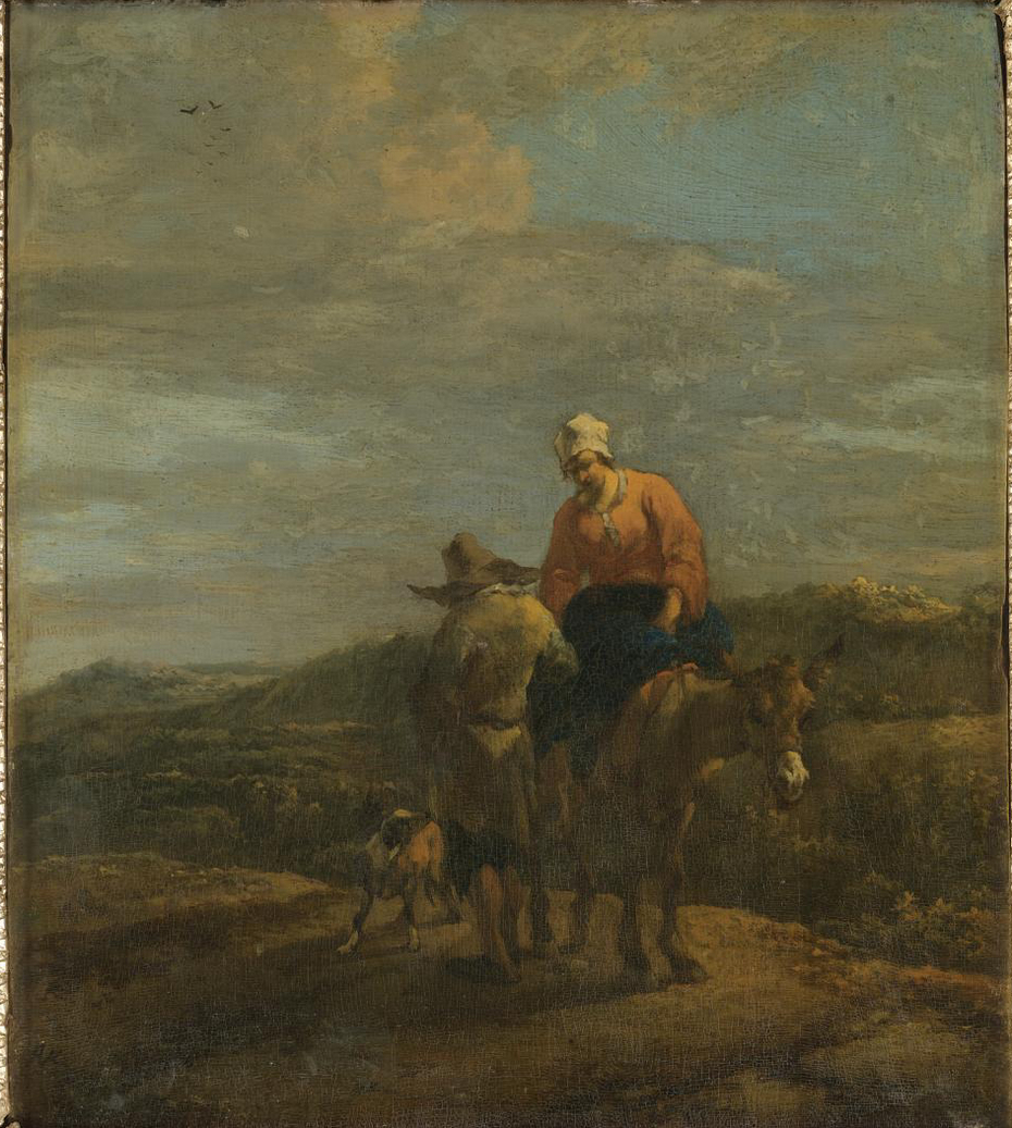 Peasants on a Road with a Mule