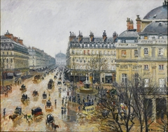 Place du Théâtre Français, Paris: Rain by Camille Pissarro