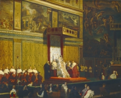 Pope Pius VII in the Sistine Chapel by Jean-Auguste-Dominique Ingres