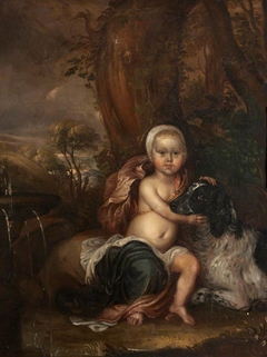 Portrait of a Baby, called (impossibly) Lord Conyers Obsborne, but either William Henry Osborne, Earl of Danby (1690 - 1711), or Robert Darcy, 3rd Earl of Holderness (1681-1722) by Anonymous